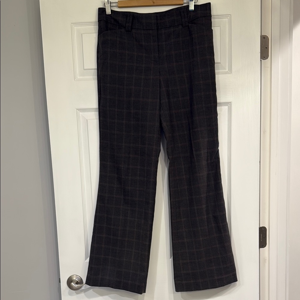 Ann Taylor Grey Plaid Trousers